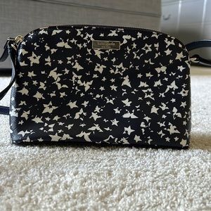 Kate Spade navy and white star crossbody